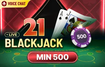 Popular Casino Games -  Blackjack MIN 500