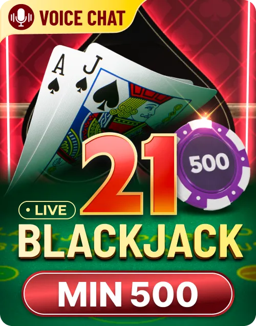 Popular Casino Games -  Blackjack MIN 500